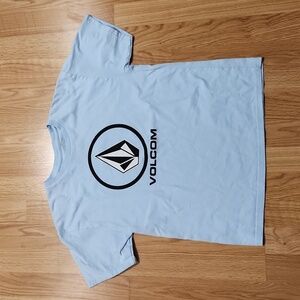 Volcom CRISP STONE SHORT SLEEVE TEE 100% cotton light blue